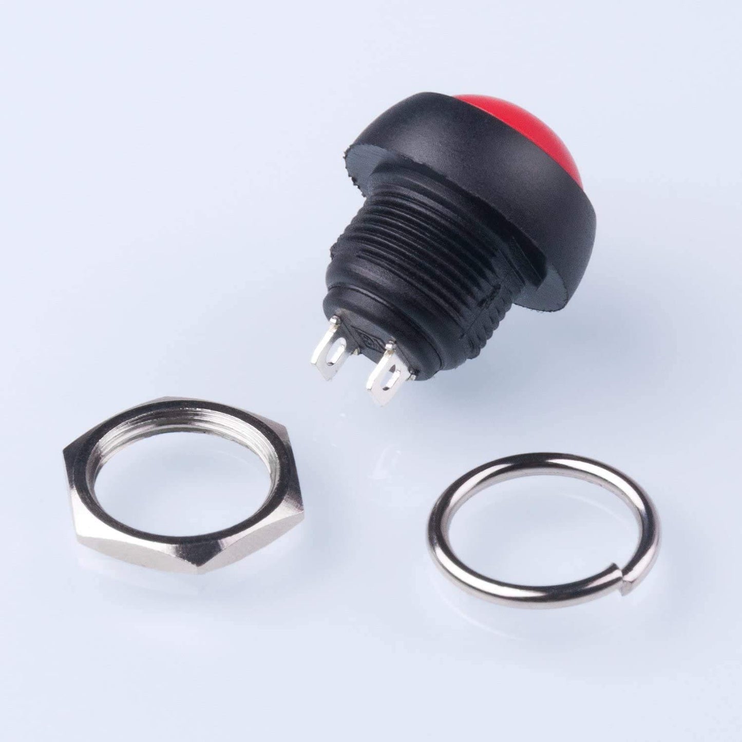 20 Stück Mini Druckknopf 12mm Rot Wasserdicht Momentan Drucktaster SPST-RUNCCI-YUN