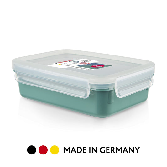 Emsa Frischhaltedose mit Deckel 2,2l Clip & Close Color Edition, 100% auslaufsicher, hygienisch, spülmaschinenfest, mikrowellengeeignet, gefriergeeignet, blau, N10128