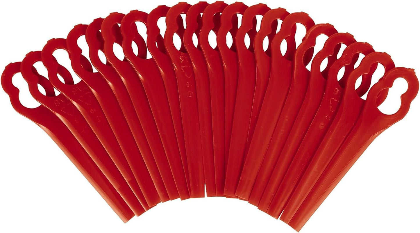 Original Einhell Ersatzmesser-Set (Rasentrimmer-Zubehör, 20x Kunststoff-Messer, für Akku-Rasentrimmer GE-CT 18 Li, GC-CT 18/24 Li, GC-CT 18/24 Li P, Schnittbreite 24 cm)