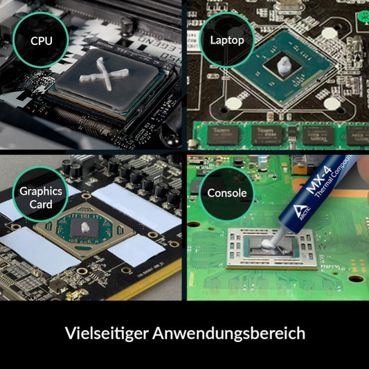 ARCTIC MX-4 (4 g) - Premium Performance Wärmeleitpaste für alle Prozessoren (CPU, GPU - PC, PS4, Xbox), sehr hohe Wärmeleitfähigkeit, Lange Haltbarkeit, sichere Anwendung, Nicht leitend