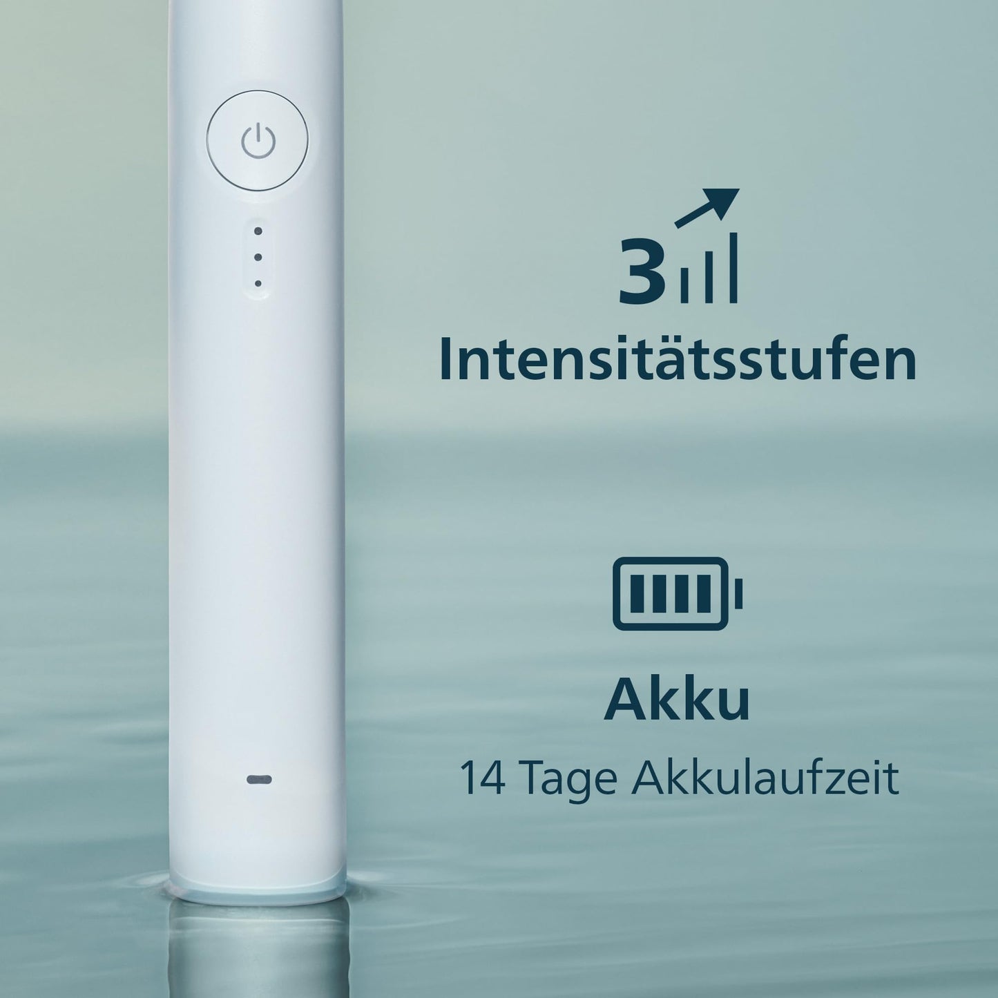 Philips Sonicare Series 3100 Elektrische Zahnbürste – Schallzahnbürste mit Drucksensor, 3 Intensitäten, EasyStart, SmarTimer, 14 Tage Laufzeit, Reiseetui, Weiß, 2er-Pack, HX4072/41, [Neu]