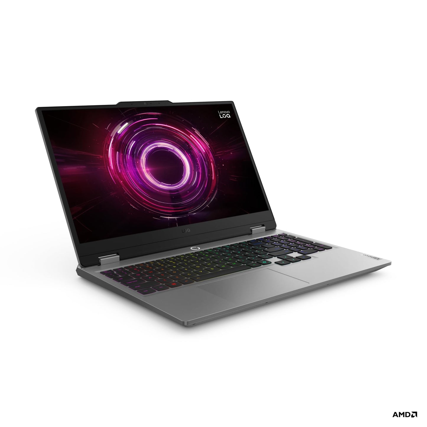 Lenovo LOQ Gaming AI Laptop | 15.6" Full HD 144Hz | NVIDIA GeForce RTX 5060 8GB | AMD Ryzen 7 250 | 16GB RAM | 1TB SSD | Win11 | QWERTZ | Weiss-Beleuchtete Tastatur | Grau | 3 Monate Game Pass