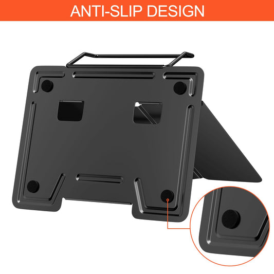 Newpop Schwarzer Buchständer Verstellbar Faltbar Für Tisch Und Bücher-Newpop