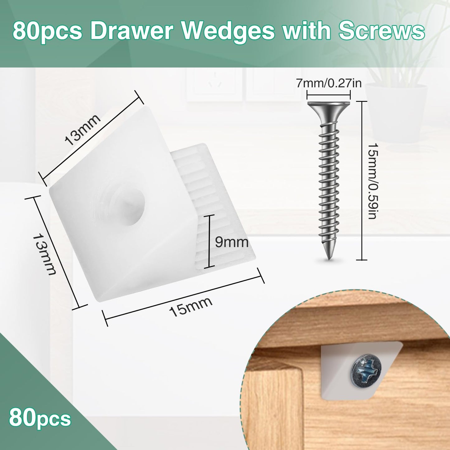 VFANDV Rückwandverbinder Set Kunststoff Schrauben Möbelbefestigung