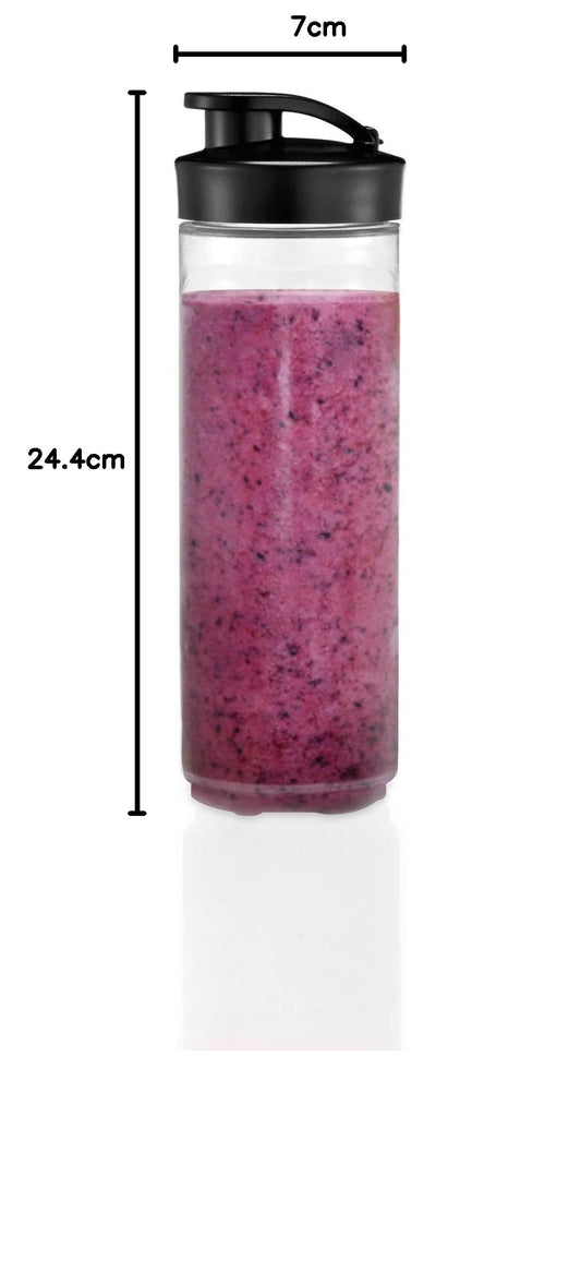 Praktische Trinkflasche und Mixbehälter mit 600 ml Fassungsvermögen