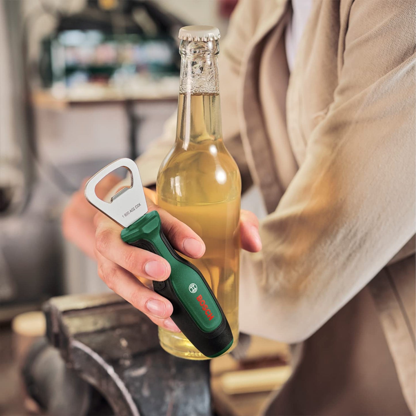 Bosch Flaschenöffner mit ergonomischem Griff langlebig und stabil