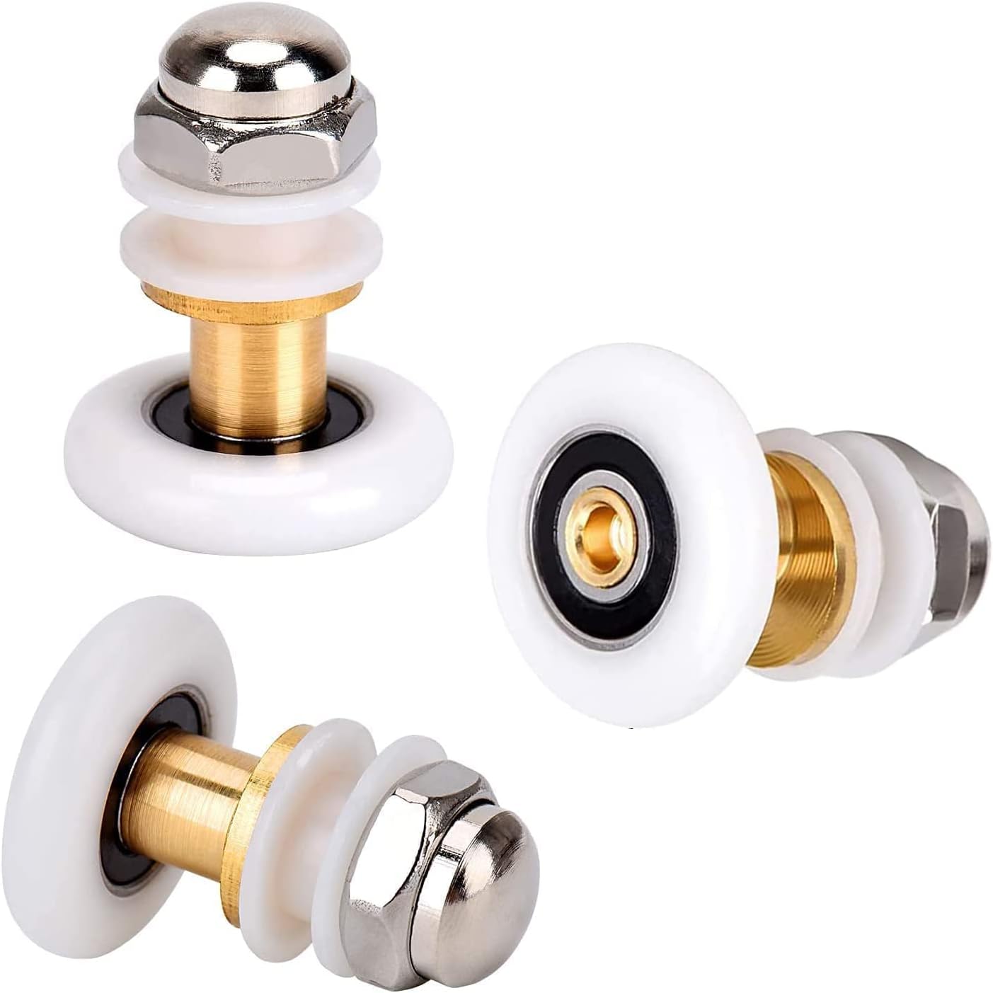 Duschkabine Rollen 25mm Schiebetür Nylon Ersatzrollen 8 Stück Set