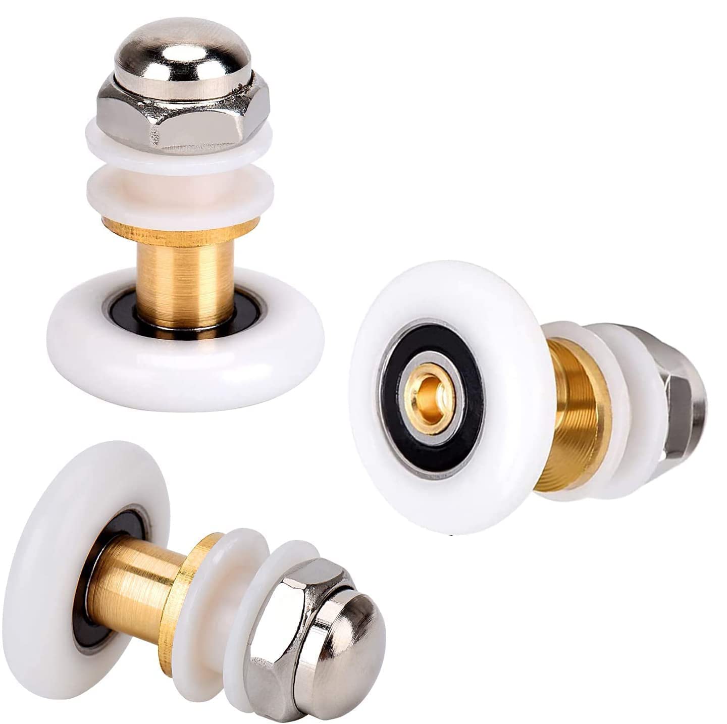 Duschkabine Rollen 25mm Schiebetür Nylon Ersatzrollen 8 Stück Set