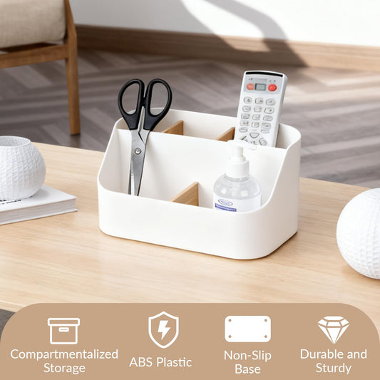 Zippicks Schreibtisch Organizer mit 5 Fächern Multifunktionaler Bambus Organizer-Zippicks