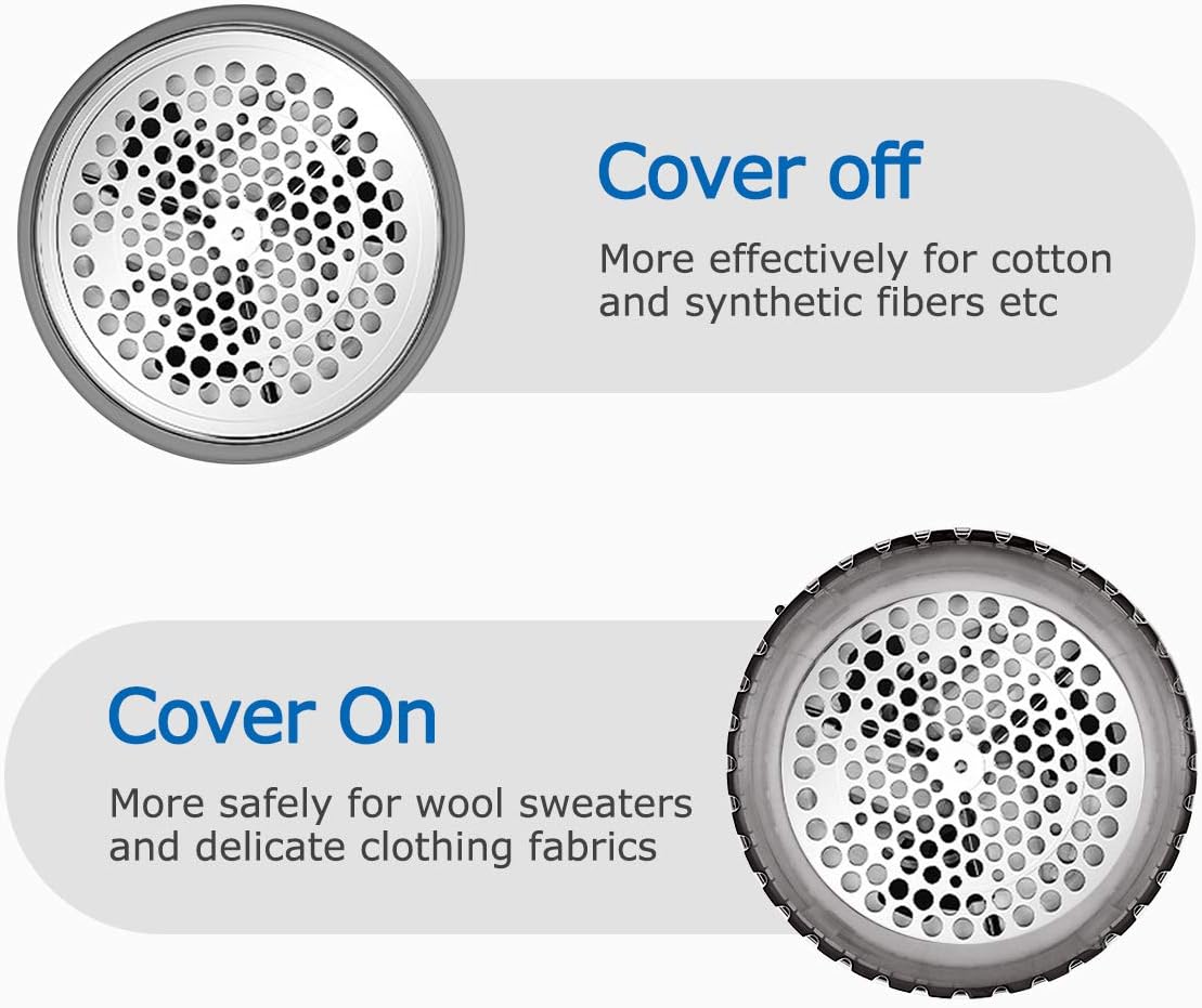 Elektrischer Fusselrasierer Batteriebetrieben mit Einstellbaren Geschwindigkeiten und Höhen-BEAUTURAL
