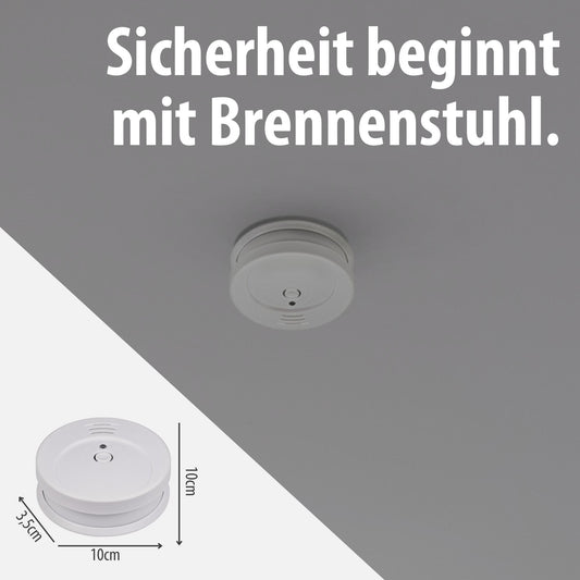 Rauchmelder mit austauschbarer Batterie gepruefte Sicherheit Heim