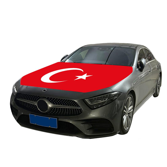 Türkei Flagge Motorhaube, Türkei Flagge Auto, Fan Artikel Türkiye Bayrak Fußball Auto Motorhaube Überzieher Flagge