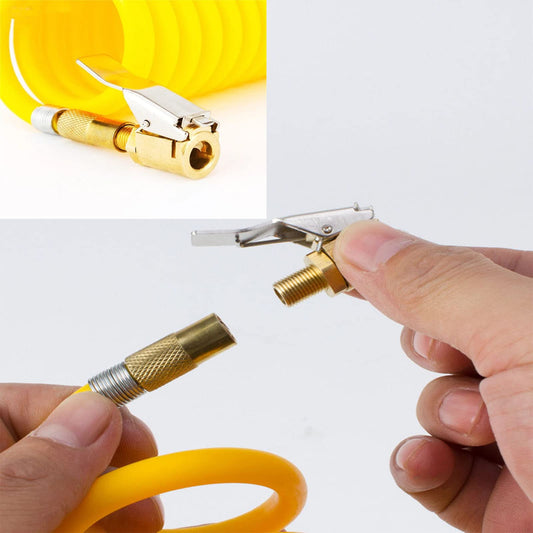 Zwei Stück 8mm Autoventil Hebelstecker Messing Luftpumpe Adapter