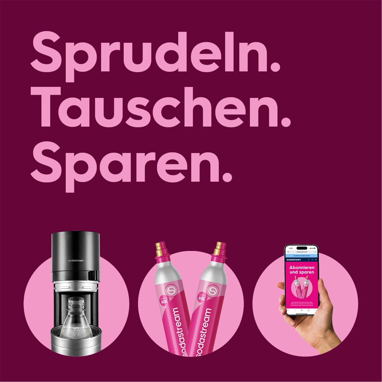 SodaStream Wassersprudler DUO mit Quick-Connect CO2-Zylinder | inkl. 2x 1L Glasflasche und 2x 1L FUSE Kunststoffflasche (spülmaschinengeeignet) |Farbe: Titan
