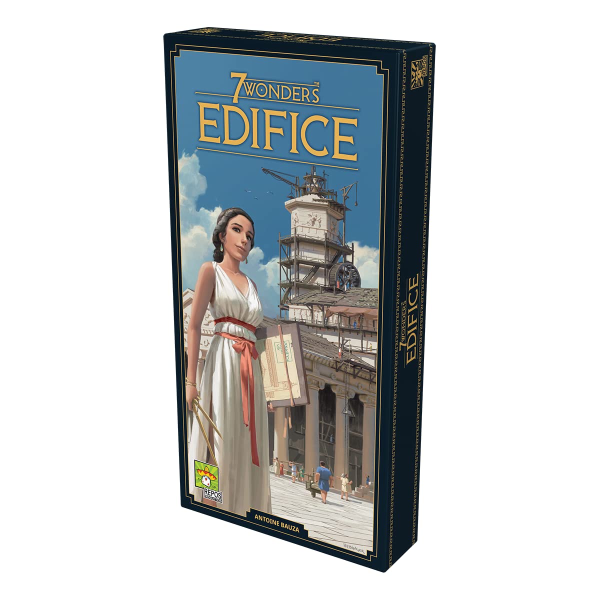 Asmodee | Repos Production | 7 Wonders – Edifice | Erweiterung | Kennerspiel | Strategiespiel | 3-7 Spieler | Ab 10+ Jahren | 30 Minuten | Deutsch
