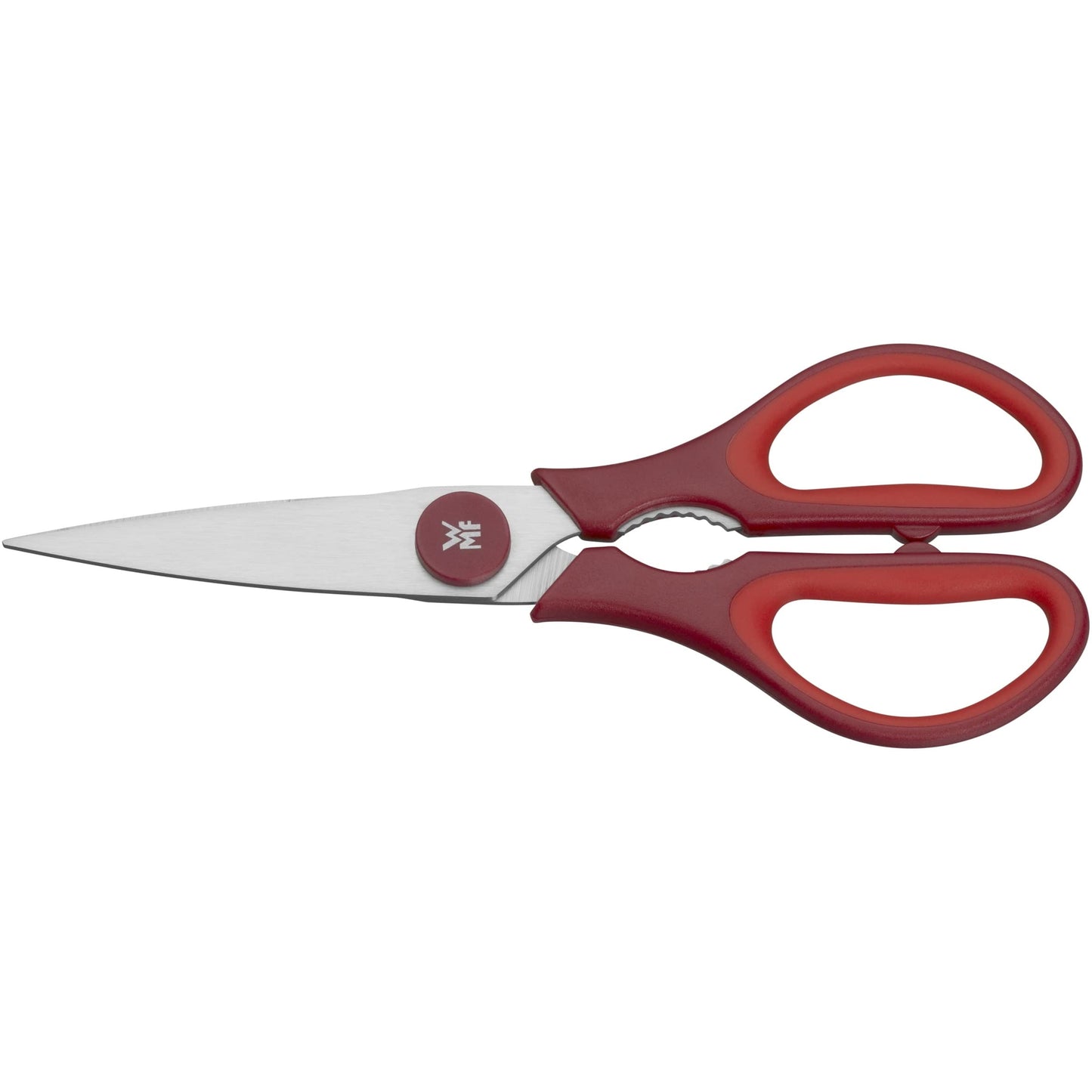 WMF Touch Küchen Allzweckschere 21 cm mit Sägeschliff rot