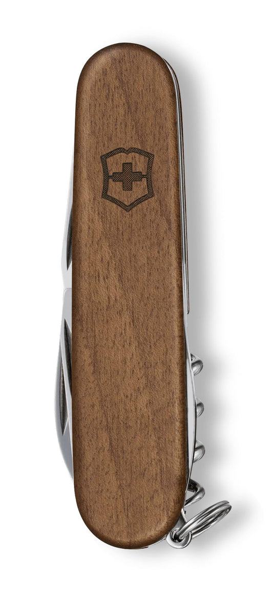 Victorinox Schweizer Taschenmesser, Spartan Wood, Multitool, Swiss Army Knife mit 10 Funktionen, Klinge, Dosenöffner