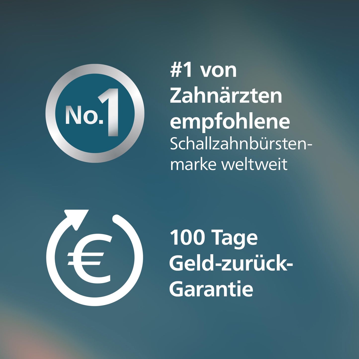 Philips Sonicare Series 3100 Elektrische Zahnbürste – Schallzahnbürste mit Drucksensor, 3 Intensitäten, EasyStart, SmarTimer, 14 Tage Laufzeit, Reiseetui, Weiß, 2er-Pack, HX4072/41, [Neu]