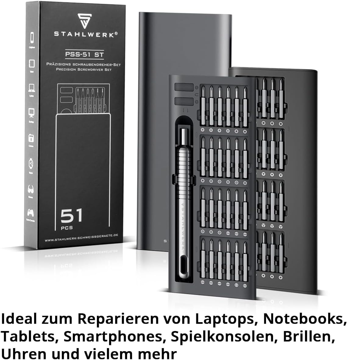 Präzisions Schraubendreher Set 51 teilig für Feinmechanik