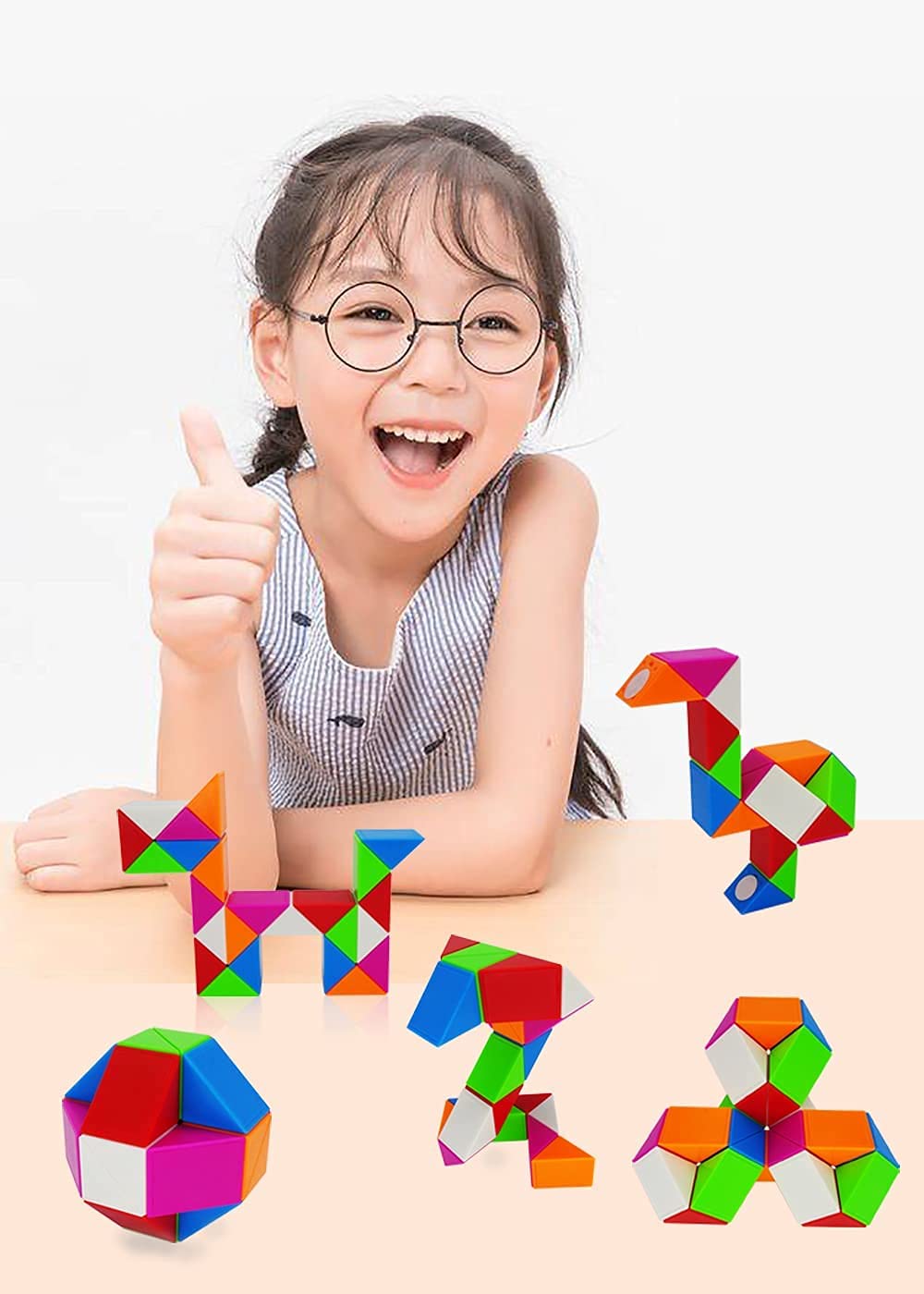 Flexibles 3D Puzzle Spielzeug Magic Snake für Kinder und Erwachsene