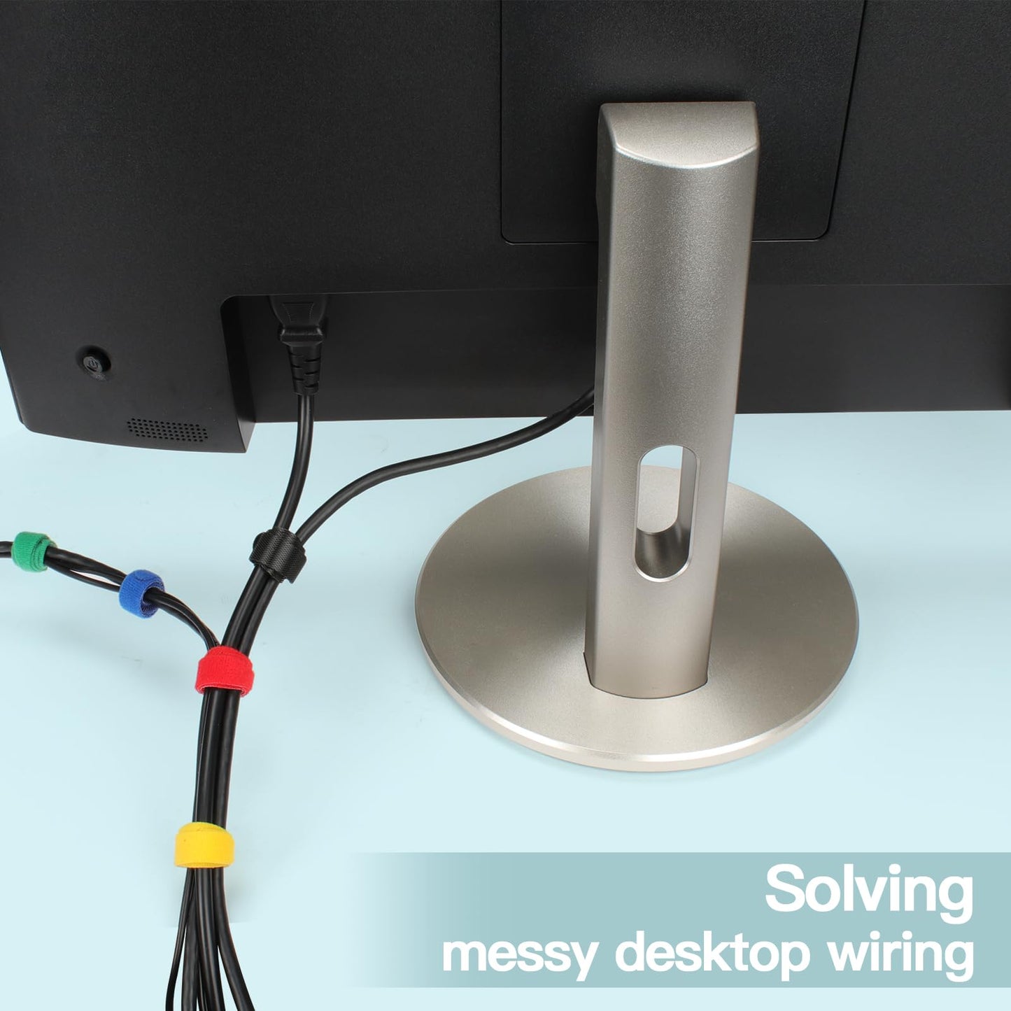 120 Stück Wiederverwendbare Nylon Kabelbinder mit Klettverschluss in 6 Farben-Zivacate