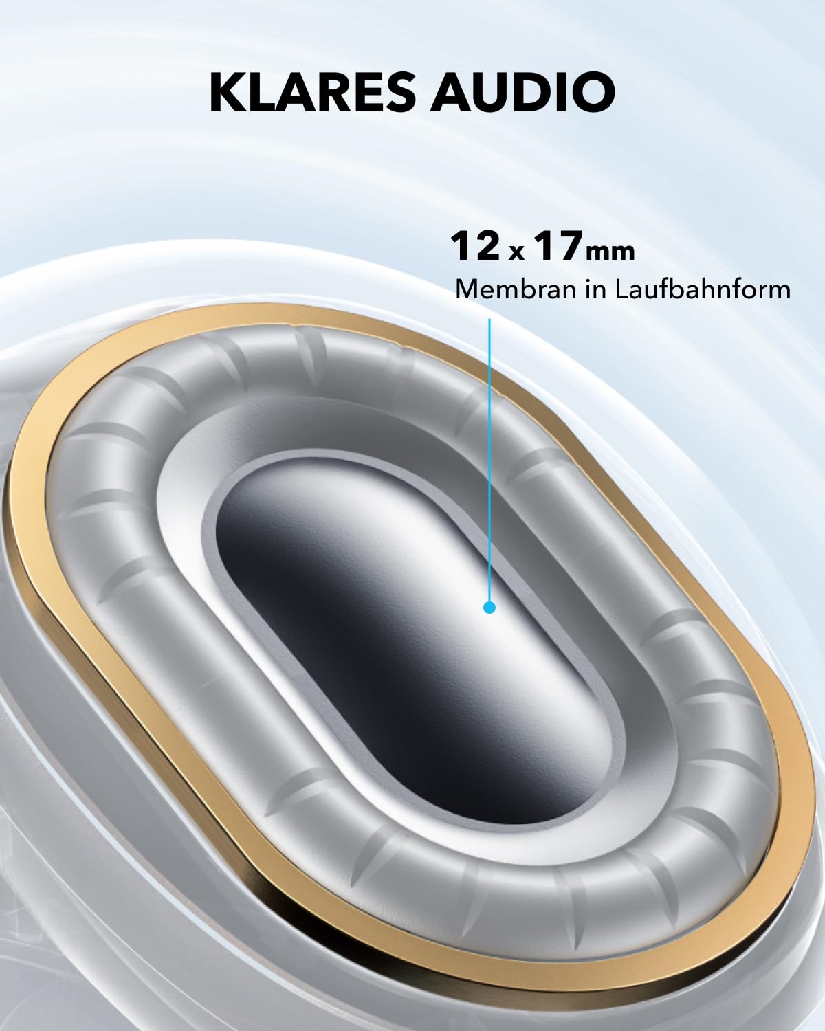 soundcore C40i von Anker, Open-Ear Earbuds, Clip-On Kopfhörer, flexibles Gelenk-Design, Tastensteuerung, federleichter Komfort, fester Halt mit ansteckbaren Ohrklammern, große Treiber für klaren Klang