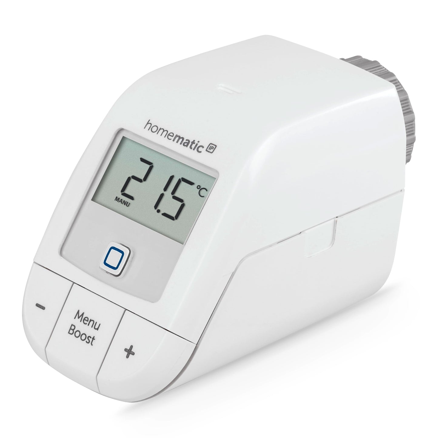 Homematic IP Heizkörperthermostat – Basic, Smart Home, digitaler Thermostat Heizung, Steuerung per App, Alexa, Google Home, einfache Installation, Energie sparen, 153412A3