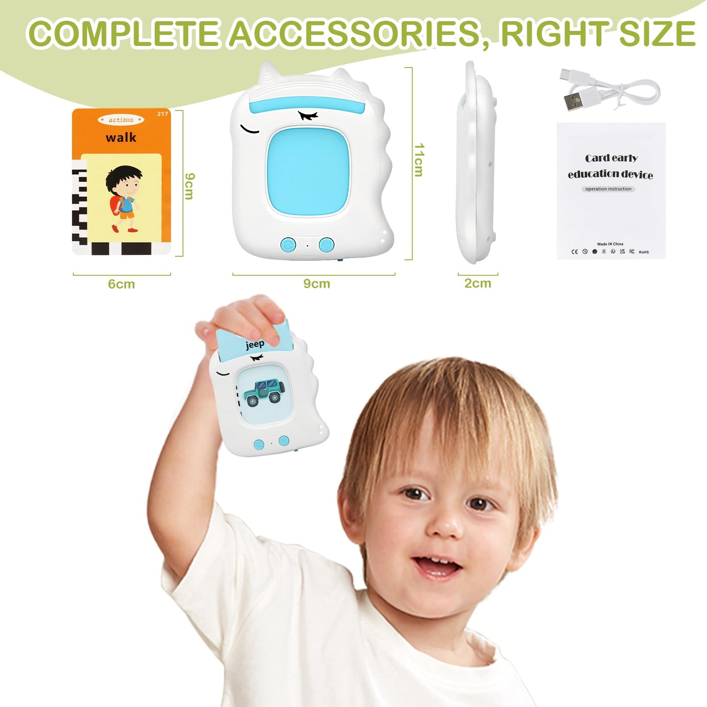 Sprechende Lernkarten Deutsch Lernspielzeug Kinder Ab 2 bis 6 Jahre