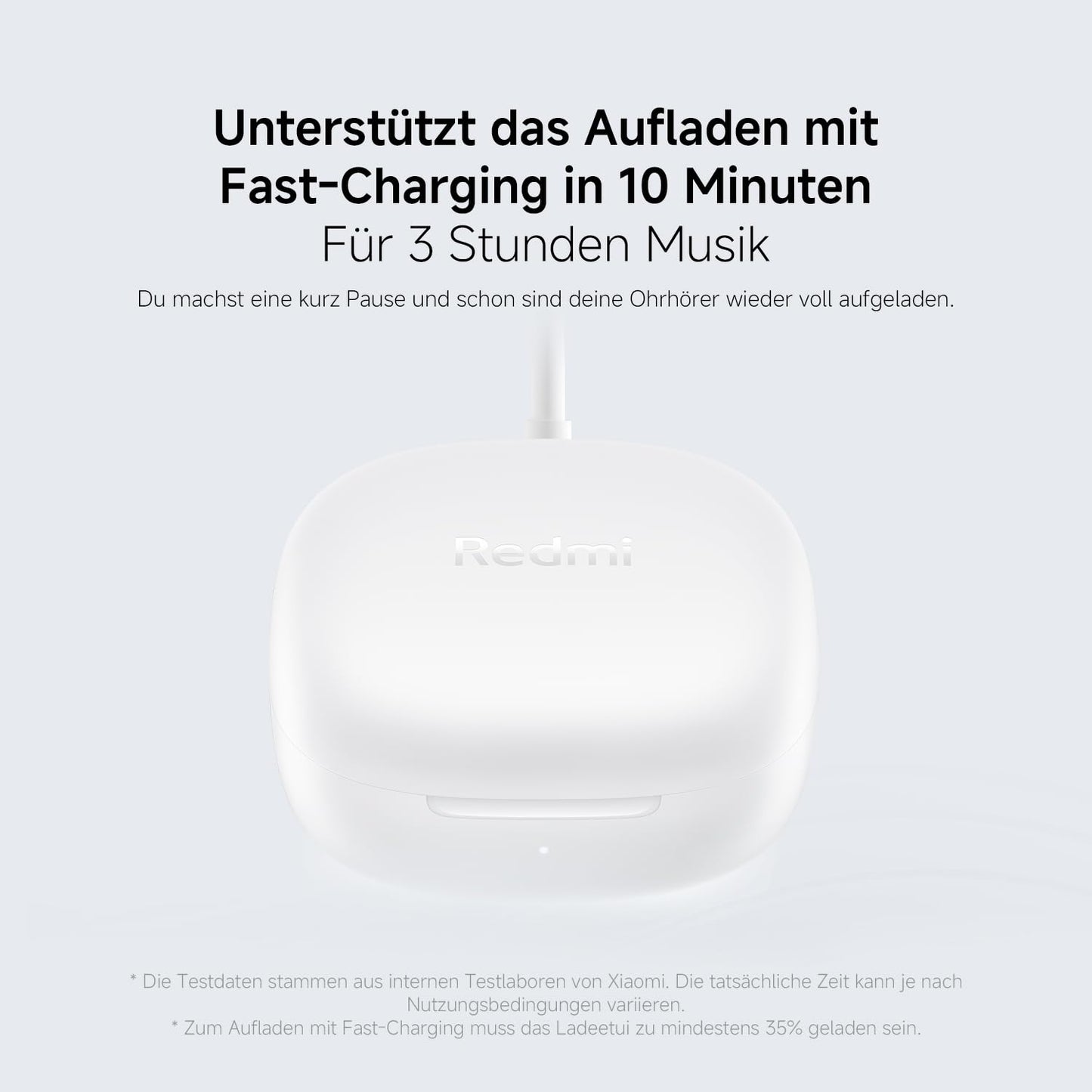 Redmi Buds 6 Play - In-Ear Kopfhörer, 36h Akkulaufzeit, 10mm Dynamik-Treiber mit 4 EQ-Einstellungen, AI-Geräuschunterdrückung für Anrufe, Bluetooth 5.4, Schnellladen für 3h Musik in 10 Minuten, Black