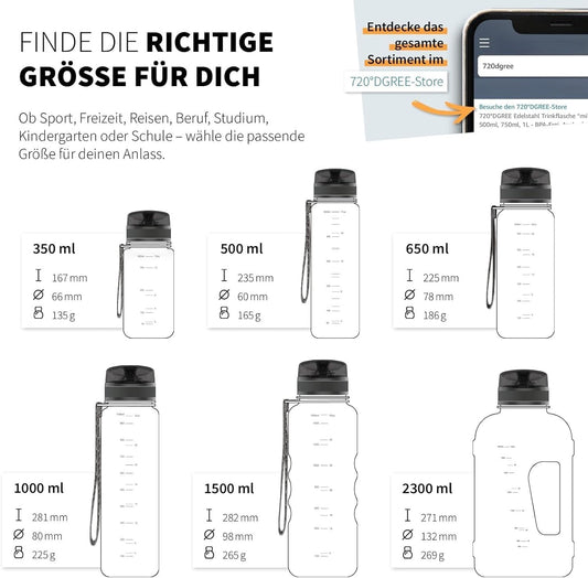 720°DGREE uberBottle – Premium Trinkflasche 1000ml