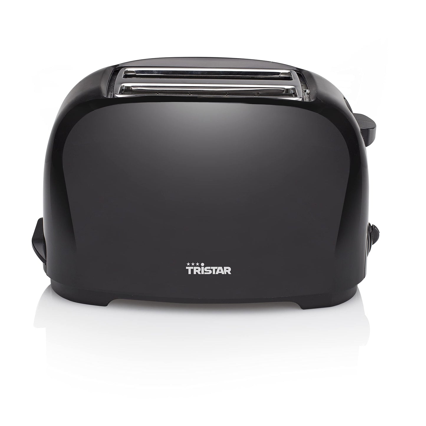 Kompakter Toaster mit 6 Bräunungsstufen und Brötchenaufsatz