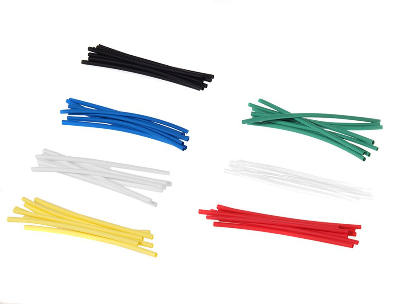 Schrumpfschlauch Sortiment 196 Stück 7 Farben 95mm Länge