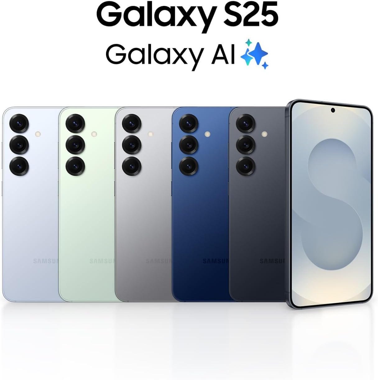 Samsung Galaxy S25 AI Smartphone mit Galaxy AI, Ohne Vertrag, Handy mit Android, 12 GB RAM, 256 GB Speicher, 50-MP-Kamera, Navy, 3 Jahre Herstellergarantie [Exklusiv auf Amazon]