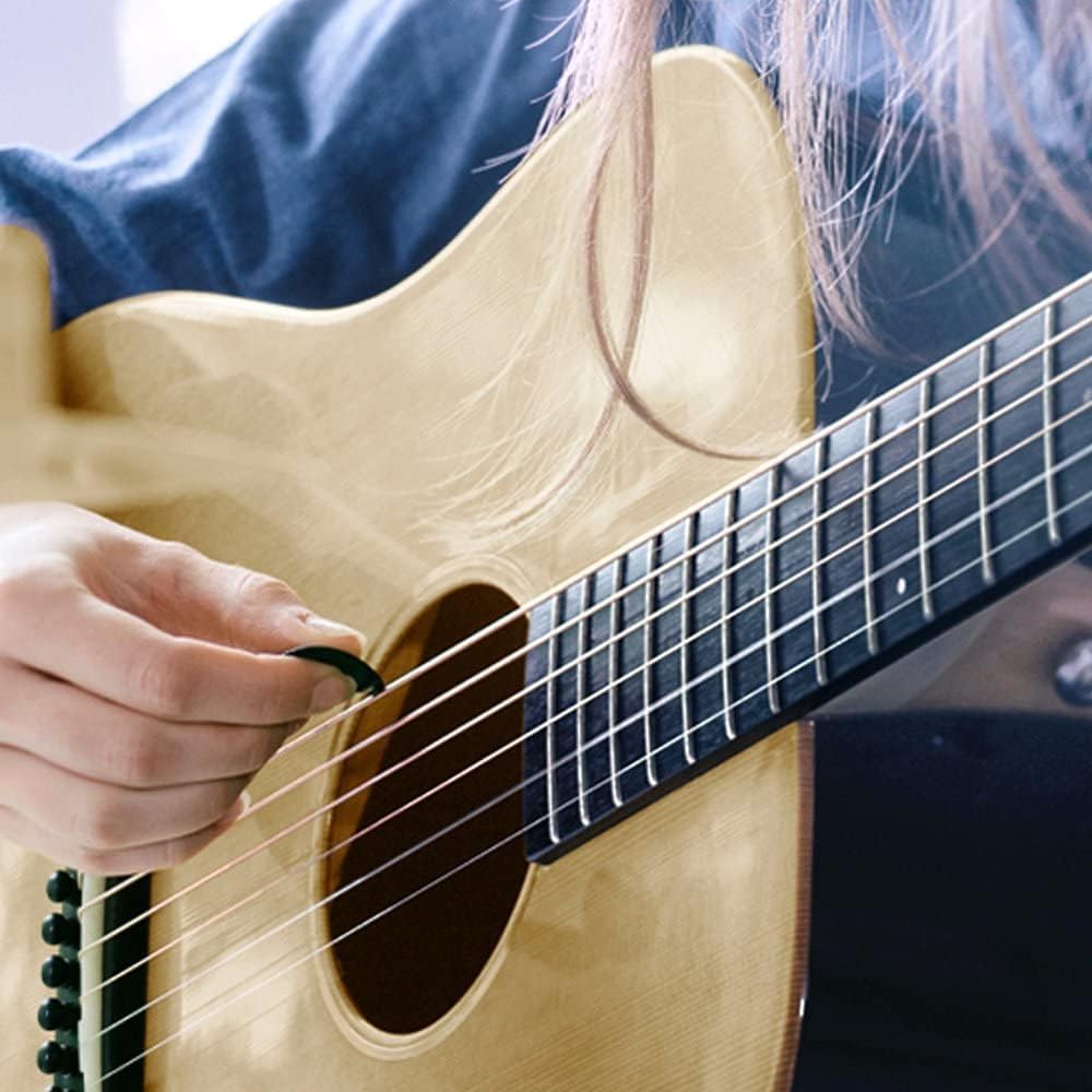 24er Set Zelluloid Plektren Verschiedene Stärken für Gitarre Ukulele Bass-Picko
