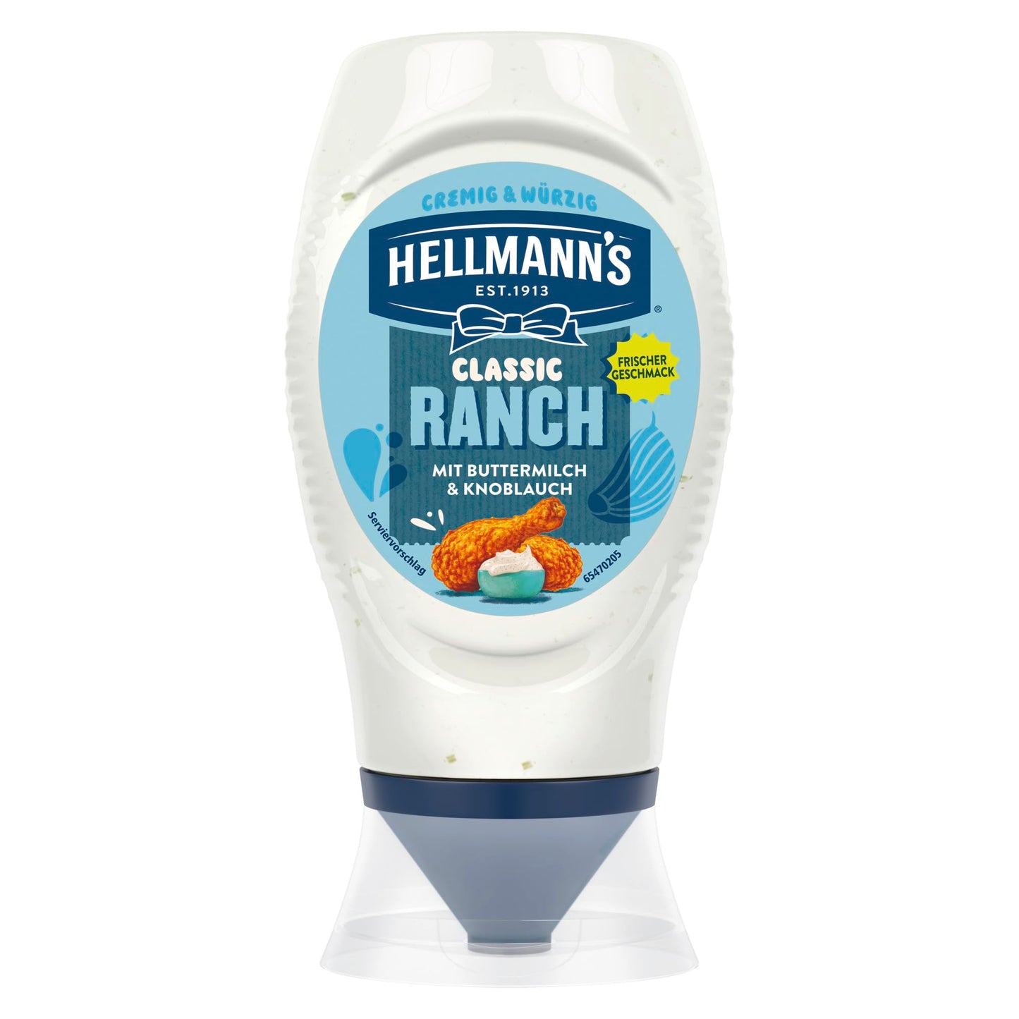Hellmann's Classic Ranch Sauce cremige und würzige Grillsauce mit Buttermilch und Knoblauch 245 ml