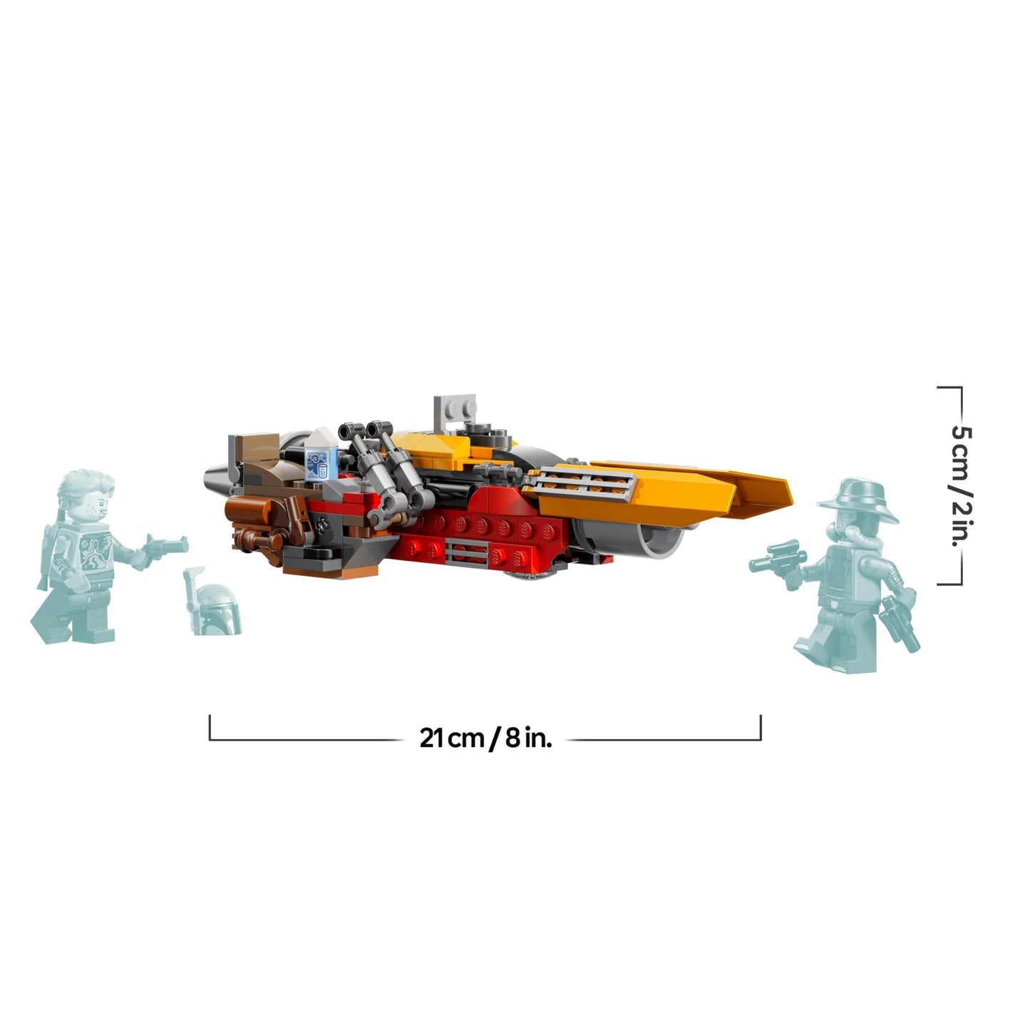 LEGO Star Wars 75437 Cobb Vanths Speeder - inkl. Cobb Vanth & Cad Bane Minifiguren sowie Blaster & Jetpack - Geschenk für Jungen ab 7 Jahren und Fans von The Mandalorian
