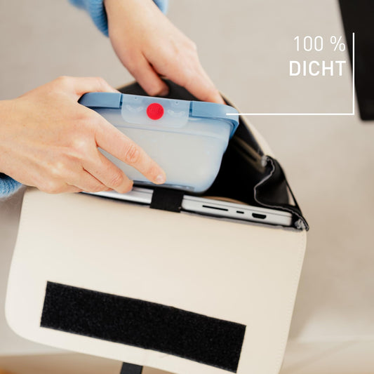 EMSA oneClick Frischhaltedose 0,5L 100 Prozent dicht blau Made in Germany