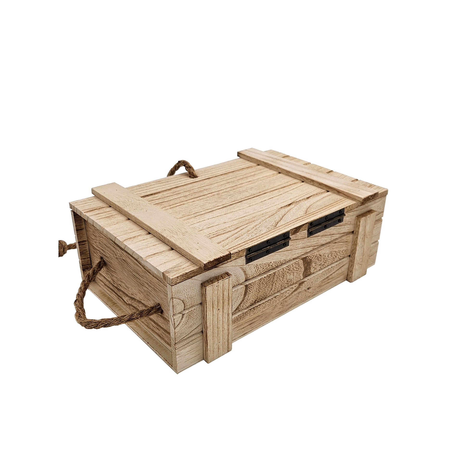 Holzkiste mit Deckel Kiste Schatzkiste Schatztruhe braun mit Deckel