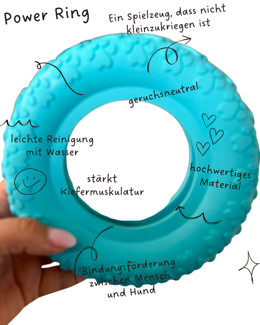 Riolino Robuster Hundespielzeug Kauring für starke Kauer und aktive Hunde-Riolino