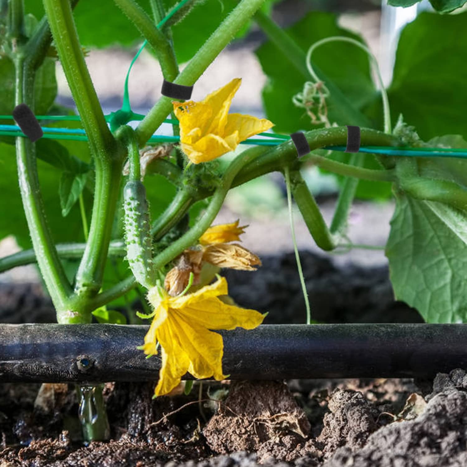 15m Klett Kabelbinder 10mm Klettband Wiederverwendbar Kabel Organizer Schwarz-Yoosso