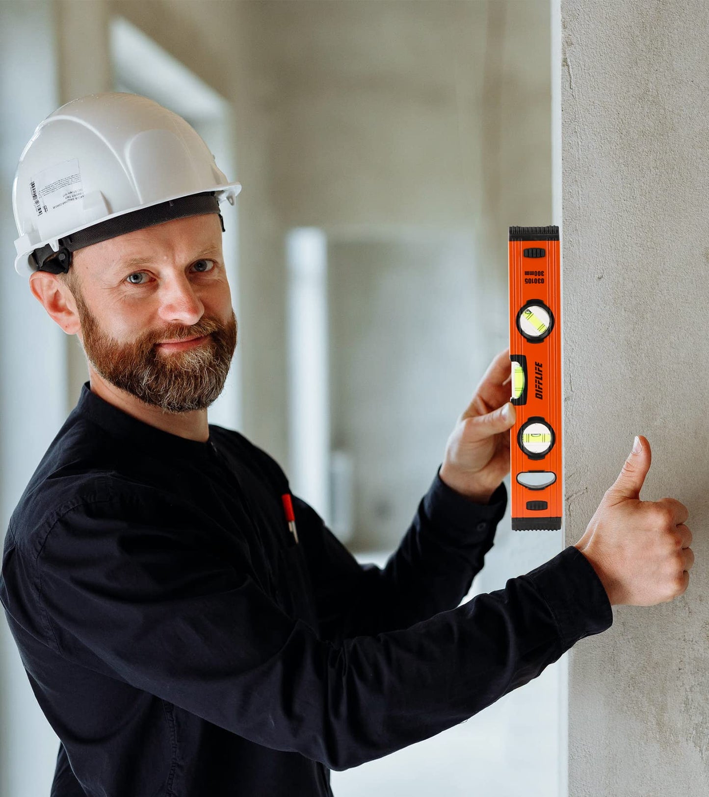 Wasserwaage Aluminium mit Magnet 30,5 cm für präzises Messen