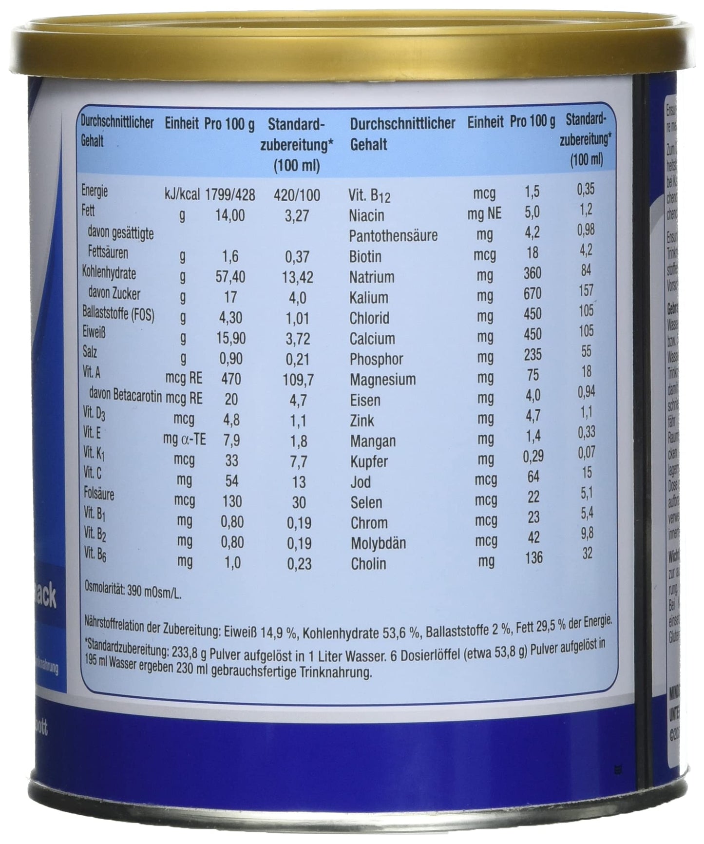 ENSURE Vanille 400 g Pulver (1er pack)