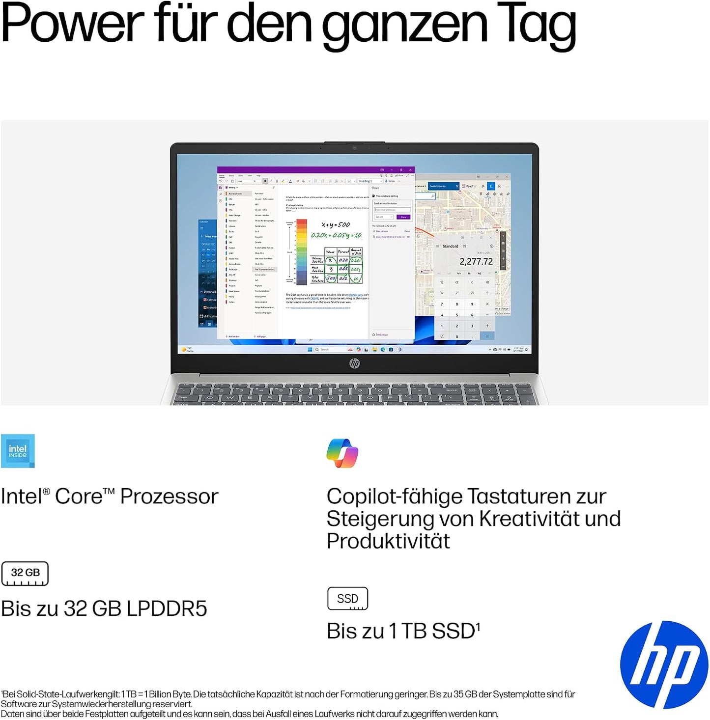 HP 15,6" Laptop – Intel Core 5, 16GB RAM, 512GB SSD