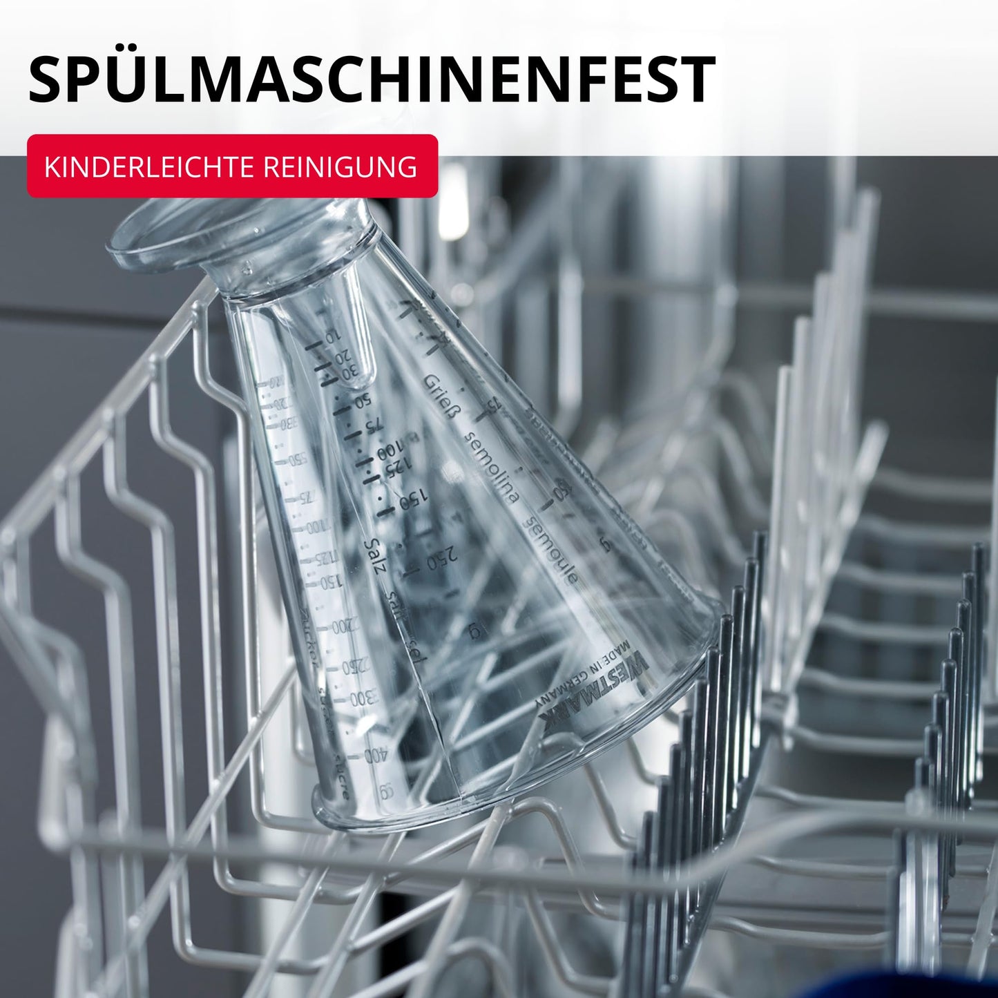 Westmark Messbecher Gerda mit Feinmesskegel und 0,5 Liter Fassungsvermögen-Westmark