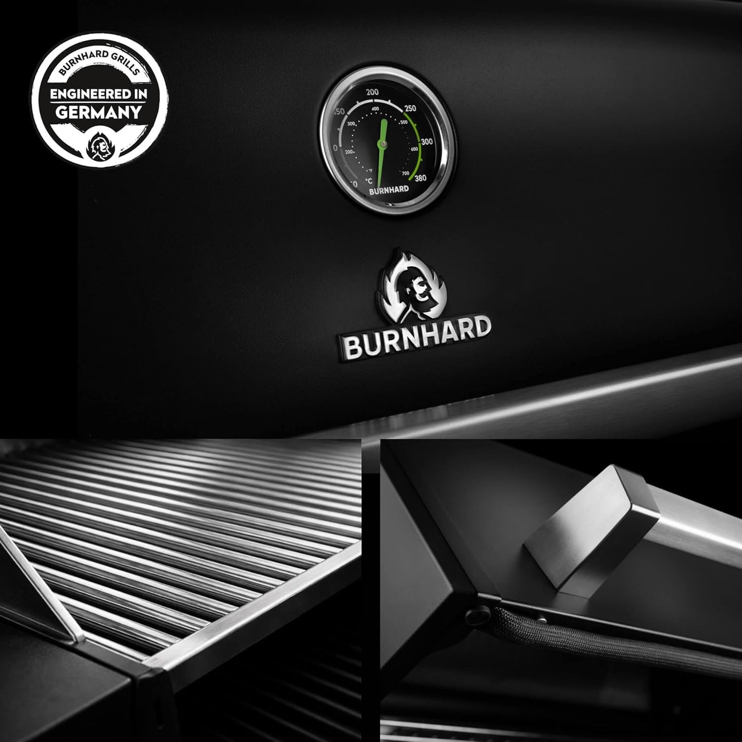 BURNHARD FRED Deluxe – Premium 3-Brenner Gasgrill mit Infrarot