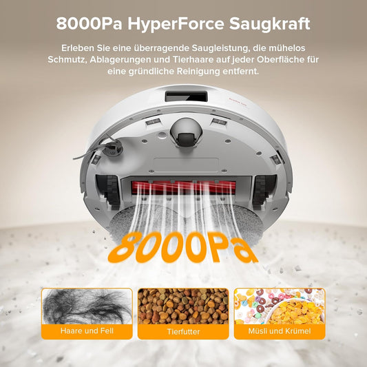 roborock Qrevo 8000Pa Saugroboter mit Wischfunktion