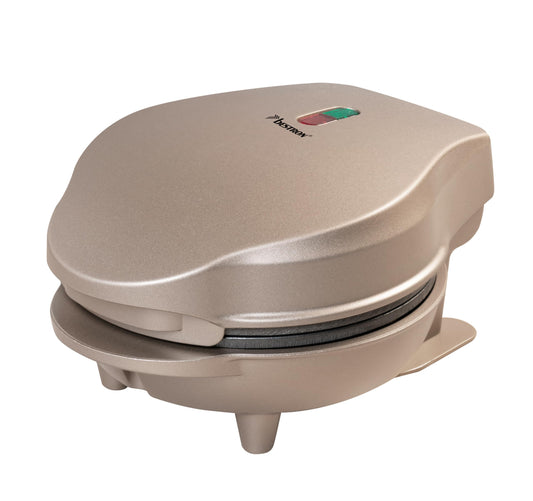 Kleines Mini Waffeleisen mit Antihaftbeschichtung Hellbeige