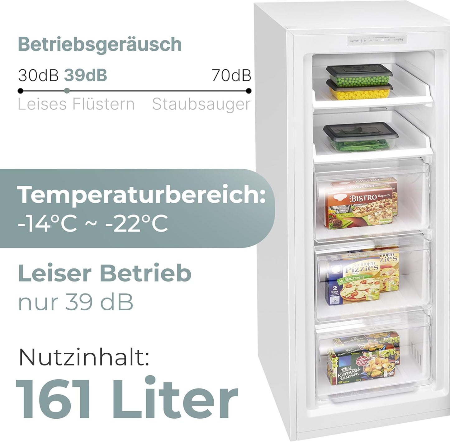 Clatronic Gefrierschrank NoFrost 161L | Energieklasse C