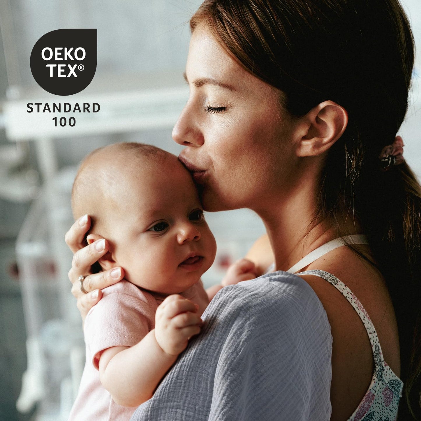 Atmungsaktive Baby Musselin Wickeltücher 5er Pack