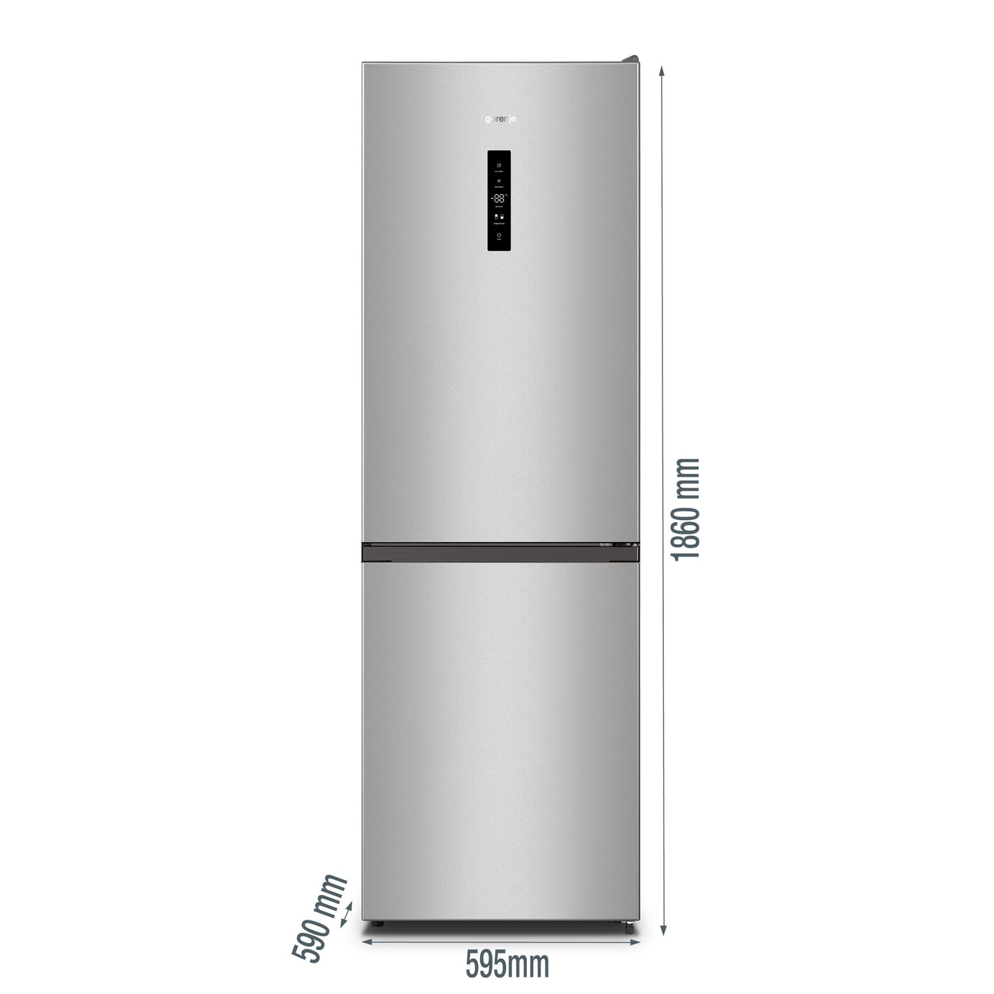 Gorenje NRK619CAXL4 Kühl-Gefrierkombination Edelstahl